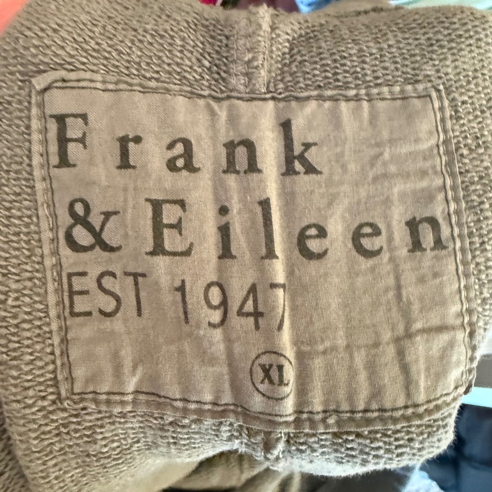 Frank & Eileen Catherine Favorite Sweatpants Womens XL Gray Wide Leg Old Money - Picture 8 of 8